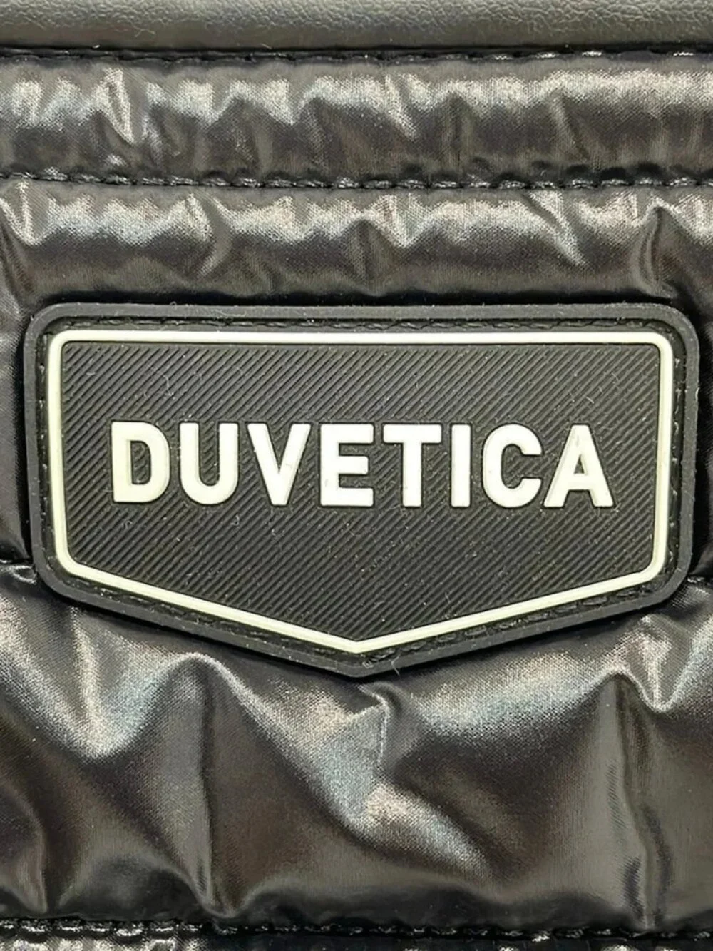 DUVETICA Black Nylon Clutch Bag